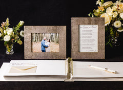 Custom Steel Grey His & Hers Wedding Anniversary Memory Books – The Art of  Etiquette