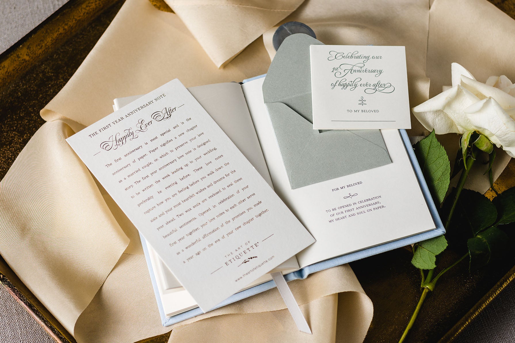 A of E Personalized Wedding Vow Books